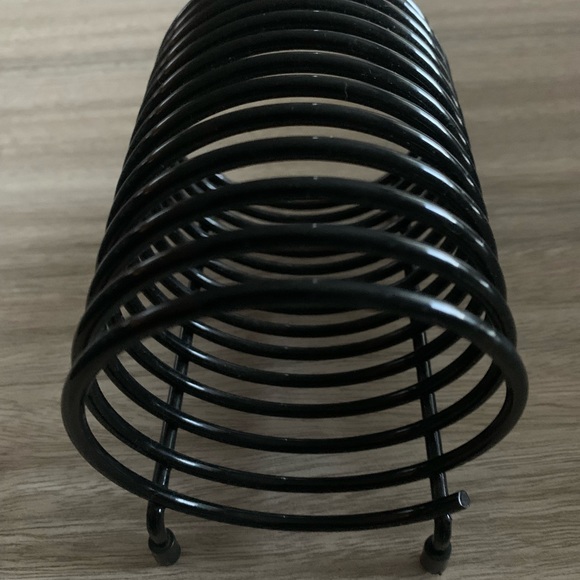 Like New VTG Metal Black Spring Coil Letter Mail File Holder Office Desk Sorter - Picture 4 of 6